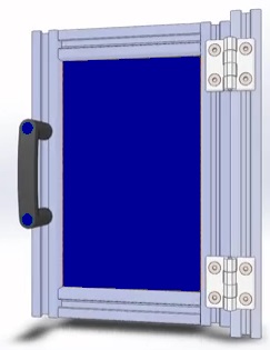 Дверная петля для профилей 30х30 мм; 30-я серия